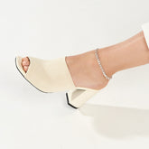 Round Link Hanging Circle Anklet